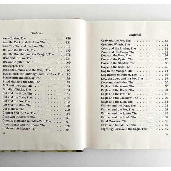 1988 Aesop's Fables Fairy Tales Illustrated First Longmeadow Edition HC SSVINHC - Picture 8 of 9